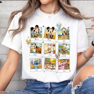 Magliette Disney Topolino e amici Safari Animal Kingdom, Cip e Ciop, Stitch Angelo, magliette coordinate per la famiglia Disneyland, maglietta Disney Epcot immagine 1