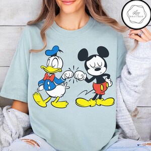 Disney Mickey Mouse et Donald Duck meilleurs amis T-shirt, cadeau voyage WDW Disneyland, chemises de famille assorties, Magic Kingdom image 3