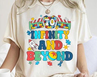 Disney Buzz Lightyear and Woody To Infinity and Beyond T-shirt, Retro Toy Story Disneyland Matching Family Shirt, Magic Kingdom Outfits