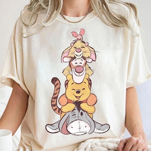 Retro Disney Winnie The Pooh Shirt, The Pooh and Friends Shirt, Poo Tigger Piglet Eeyore,Disneyland WDW Matching Family Shirt, Magic Kingdom