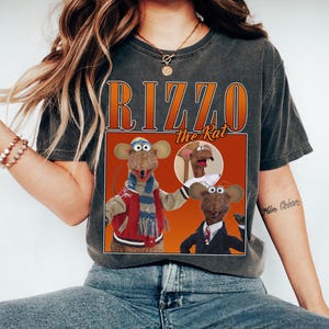 Camiseta retro con retrato de Rizzo la Rata de Los Teleñecos, camiseta vintage de Rizzo, camiseta divertida de Los Teleñecos, camiseta familiar a juego de Disneyland, Magic Kingdom
