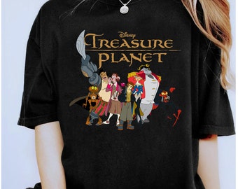 Camiseta con el logotipo y los personajes de Disney Treasure Planet, camisa a juego de la familia Disneyland, Magic Kingdom, parque temático WDW Epcot