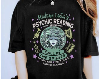 Disney Halloween Madame Leota Haunted Mansion Shirt, Psychic Readings Foolish Mortals Shirt, Disneyland WDW Matching Family Shirts