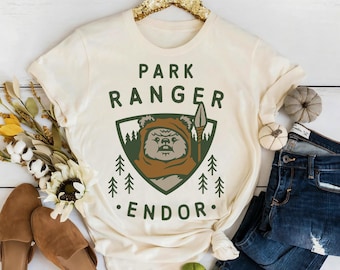 Star Wars Ewok Park Ranger Endor T-Shirt, Disneyland Family Matching Shirt, Magic Kingdom, WDW Epcot Theme Park