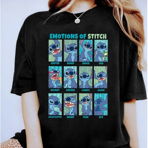 Disney Lilo and Stitch Emotions Of Stitch Shirt, Disneyland Family Matching Shirt, Magic Kingdom Tee, WDW Epcot Theme Park