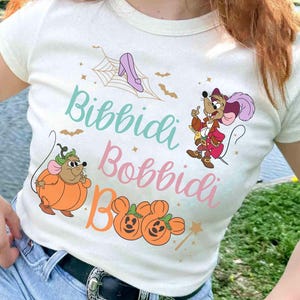 Bibbidi Bobbidi Boo Halloween Shirt, Funny Halloween Shirt, Jaq and Gus Disney Cinderella Halloween Shirt, Cute Disney Vacation Shirts