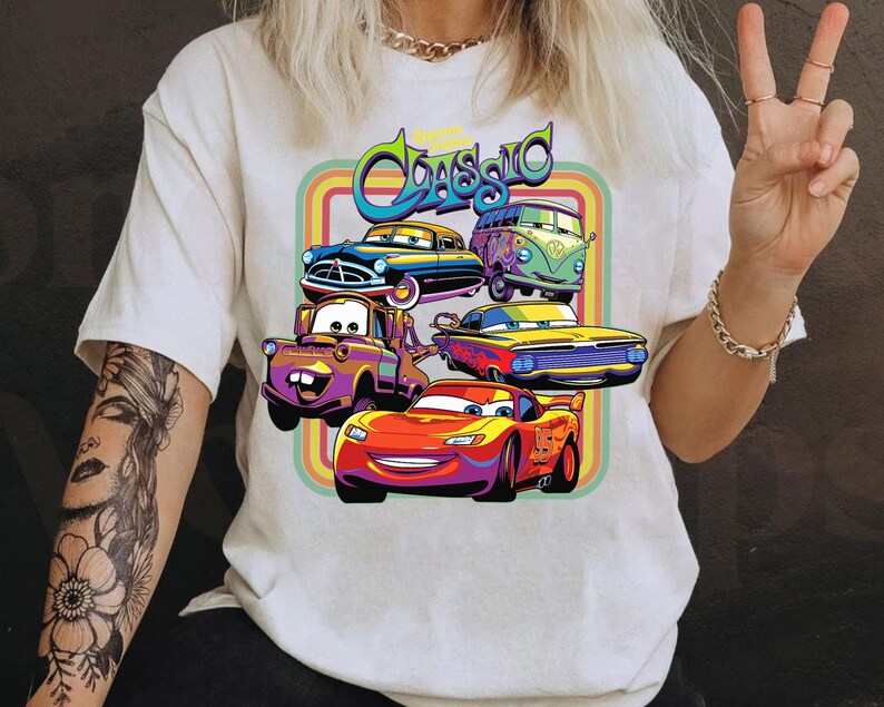 T-shirt classique Disney Cars Radiator Springs, chemise Cars Land, chemise assortie pour la famille Disneyland, t-shirt Magic Kingdom, parc à thème WDW Epcot image 4