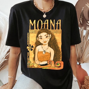Disney Moana Portrait Graphic Vintage T-Shirt, Moana Shirt, Disneyland Family Matching Shirt, Magic Kingdom, WDW Epcot Theme Park