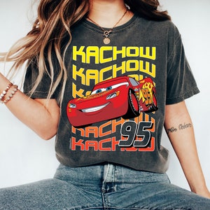 Rayo McQueen Ka-Chow Camiseta 95 gorra bordada / disfraz de