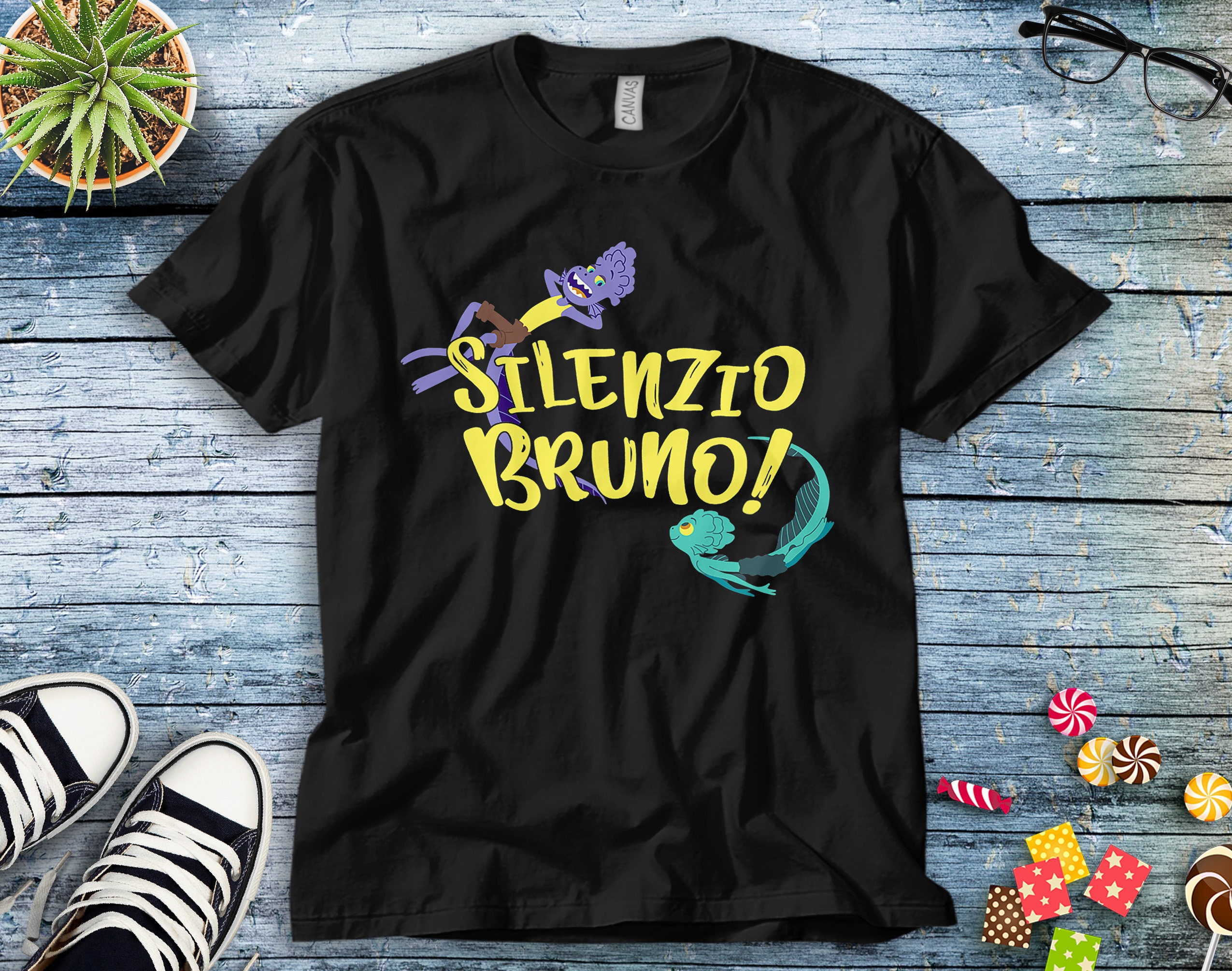 Disney Luca Silenzio Bruno! Characters Swimming T-Shirt