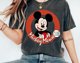 Retro Mickey Mouse Club Shirt, Mickey 1928 Steamboat Willie T-shirt, Disneyland Trip Gift, WDW Matching Family Shirts, Magic Kingdom Shirts