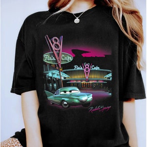 Disney Pixar Cars Radiator Springs Flo's Cafe T-Shirt, Cars Tee, Walt Disneyworld Shirt, Disneyland BTW Passendes Familienshirt, Magic Kingdom
