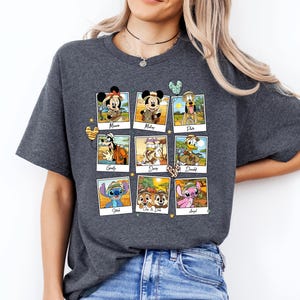 Magliette Disney Topolino e amici Safari Animal Kingdom, Cip e Ciop, Stitch Angelo, magliette coordinate per la famiglia Disneyland, maglietta Disney Epcot immagine 3