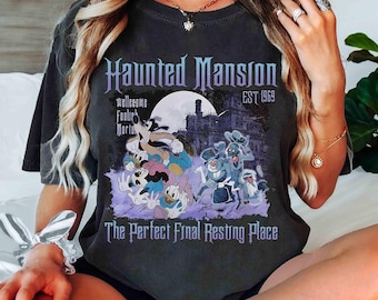 Vintage Disney Halloween Haunted Mansion Shirt, Welcome Foolish Mortals Shirt, Mickey's Not So Scary Party, Mickey and Friends Halloween Tee