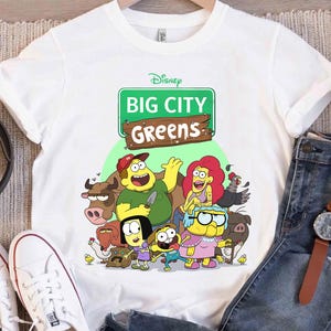 Chemise graphique groupe familial Disney Big City Greens, chemise familiale Disneyland assortie, t-shirt Magic Kingdom, parc à thème WDW Epcot