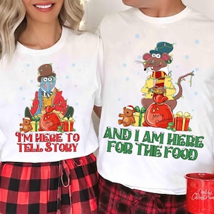 Disney The Muppets Christmas Carol Shirt, Gonzo and Rizzo Christmas Lights Shirt, Xmas Couple Tee,Disneyland Christmas Family Matching Shirt