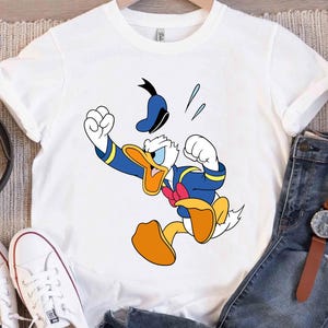 Disney Mickey And Friends Donald Angry Jump Shirt Disneyland Family Matching Shirt, Magic Kingdom Tee, WDW Epcot Theme Park Shirt