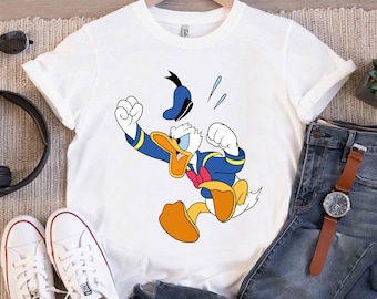 Disney Mickey And Friends Donald Angry Jump Shirt Disneyland Family Matching Shirt, Magic Kingdom Tee, WDW Epcot Theme Park Shirt