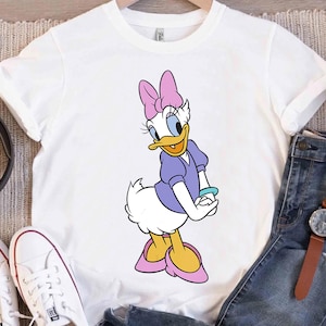 Disney Micky und Freunde Daisy Duck Traditionelles Porträt Disneyland Familie Passendes Shirt, Magic Kingdom T-Shirt, BTW Epcot Freizeitpark Shirt
