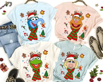 Disney The Muppets Characters Christmas Costume Shirt, Custom Disney Family Christmas Matching Shirt,Personalized Disneyland Christmas Shirt