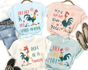 Disney Moana Film Hei Hei Shirts, Hei-Mädchen Hei Shirt, Hei Hei ist mein Geisttier, Disney Moana Shirt, Disney Prinzessin Moana Geburtstagskind