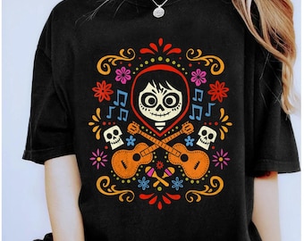 T-shirt musical Miguel Coco Disney, chemise Coco Disney, chemise assortie pour la famille Disneyland, t-shirt Magic Kingdom, parc à thème WDW Epcot