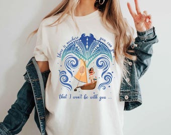 There Is Nowhere You Can Go Moana And Grandma Tala Shirt, Moana T-shirt, Disney Girl Shirt, Moana Manta Ray Tribal Tee, Moana and Hei Hei