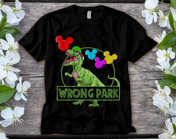 Wrong Park Dinosaur T-rex Cute Theme 