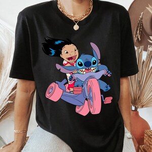 Disney Lilo And Stitch Bike Adventure Graphic Shirt, Disneyland Family Matching Shirt, Magic Kingdom Tee, WDW Epcot Theme Park image 3