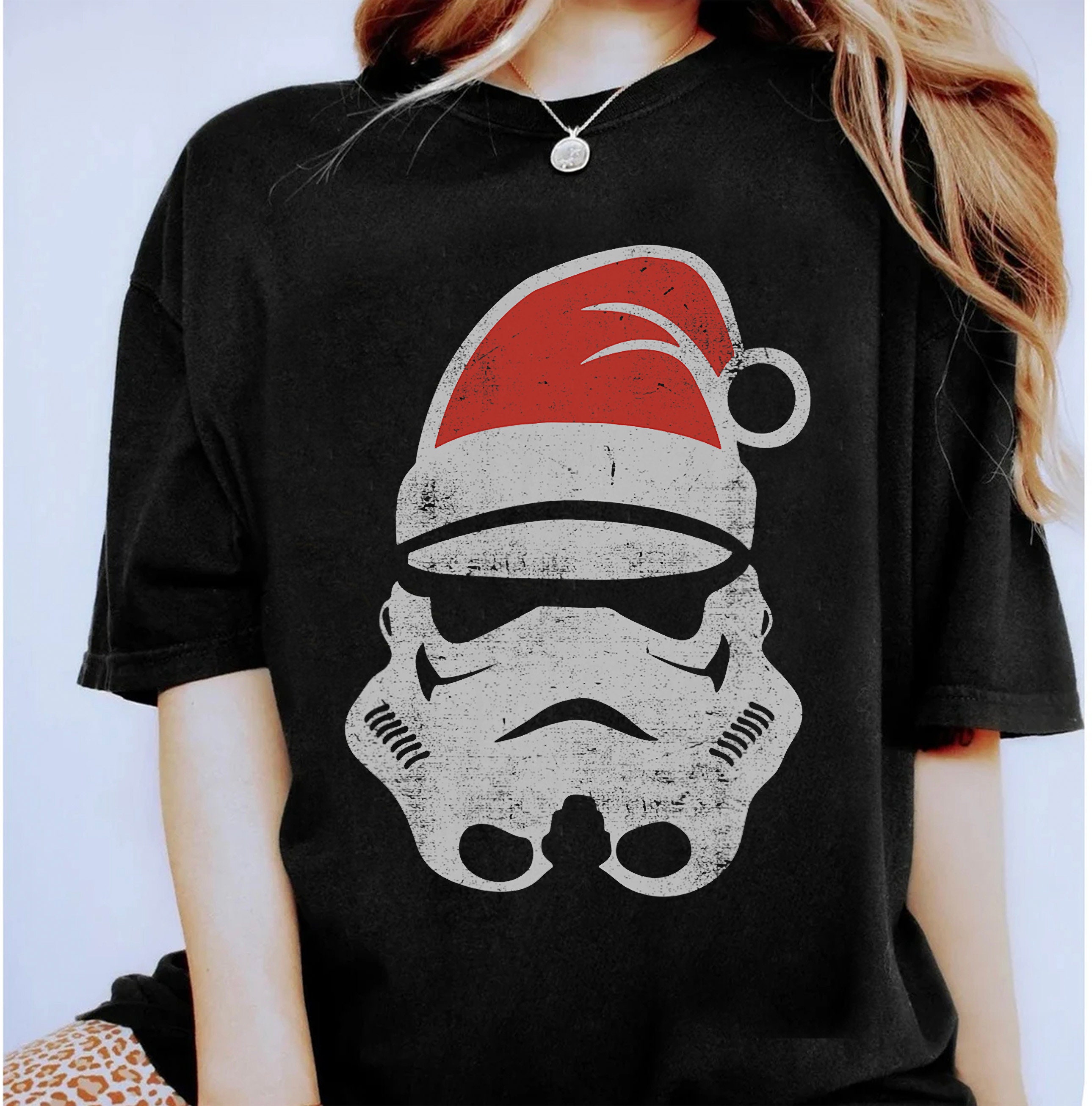 Star Wars Christmas Stormtrooper Santa Hat Holiday Shirt, Star Wars Xmas, Disneyland Christmas Family Matching Tee,Christmas 2025 Party Gift