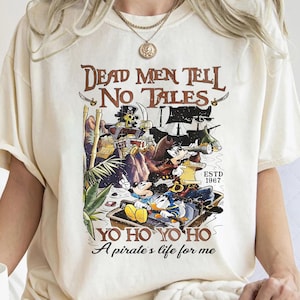 Disney Fluch der Karibik Tote Männer erzählen keine Geschichten Shirt, Mickey und Freunde Vintage Shirt, das Leben eines Piraten für mich T-Shirt, Disneyland Reise