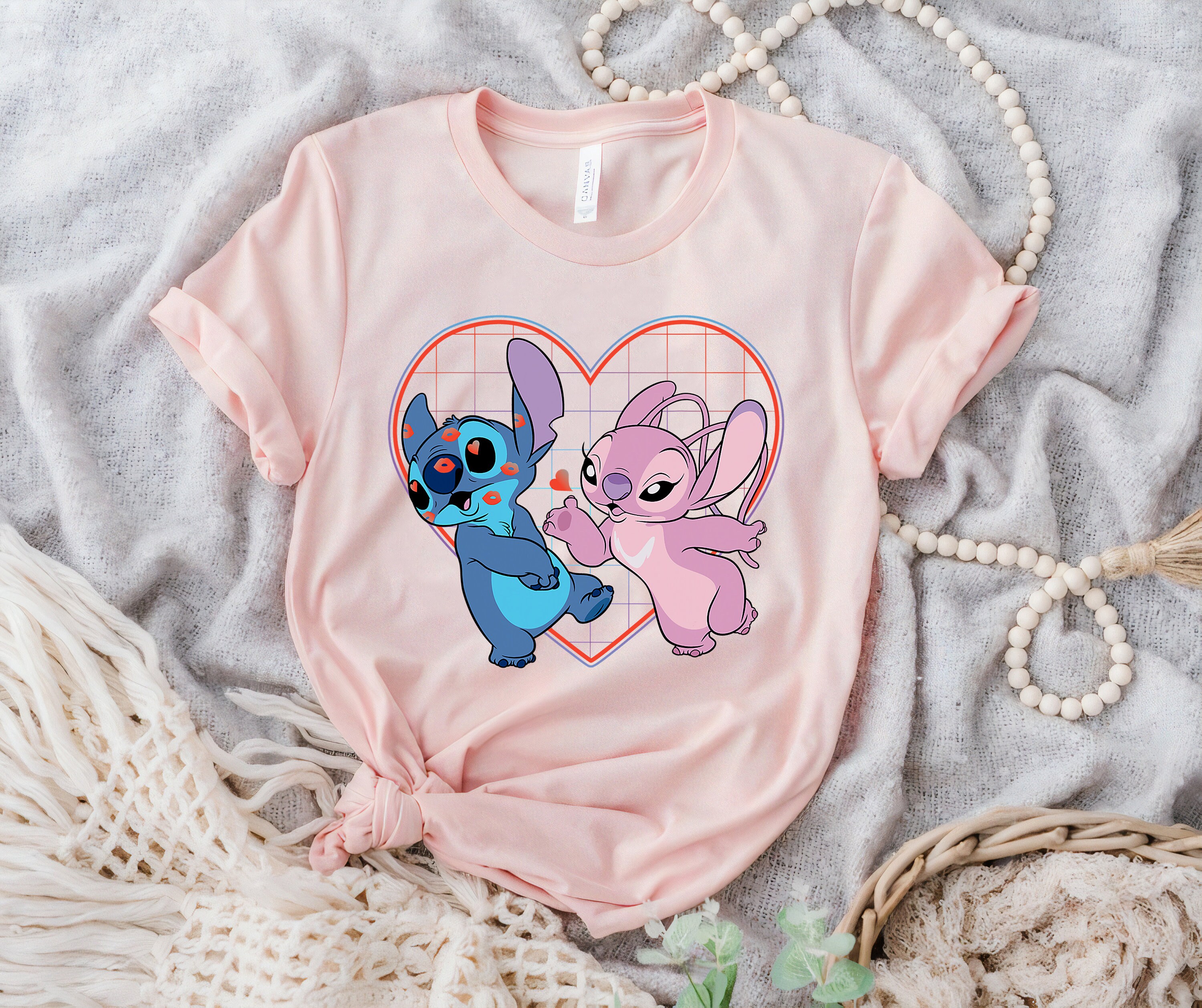 Discover Camiseta Disney Día de San Valentín Lindo Divertido Vintage para Hombre Mujer