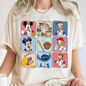 Disney Mickey and Friends Baseball Shirt, Mickey Baseball Shirt, Disney Baseball Shirt, Disney Sport Tee, Disneyland Family Matching Tee