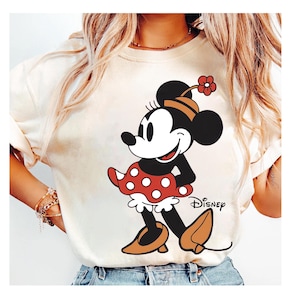 Disney Classic Mickey and Minnie Mouse Pose Shirt, Classic Mickey and Friends Shirt, Donald and Daisy Tee, Disneyland Family Matching Shirt image 3
