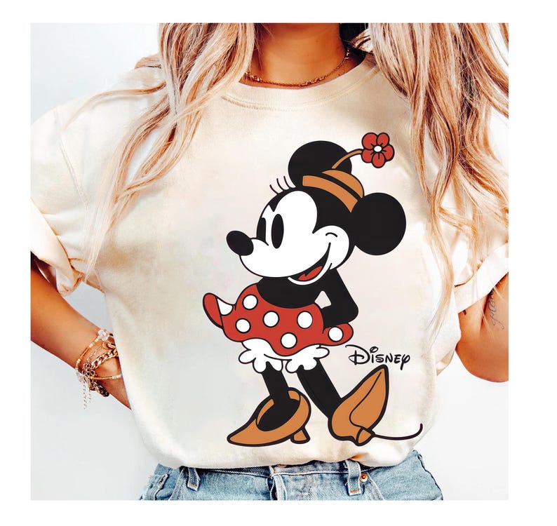Disney Classic Mickey and Minnie Mouse Pose Shirt, Classic Mickey and Friends Shirt, Donald and Daisy Tee, Disneyland Family Matching Shirt image 3