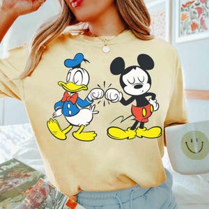 Disney Mickey Mouse et Donald Duck meilleurs amis T-shirt, cadeau voyage WDW Disneyland, chemises de famille assorties, Magic Kingdom image 4