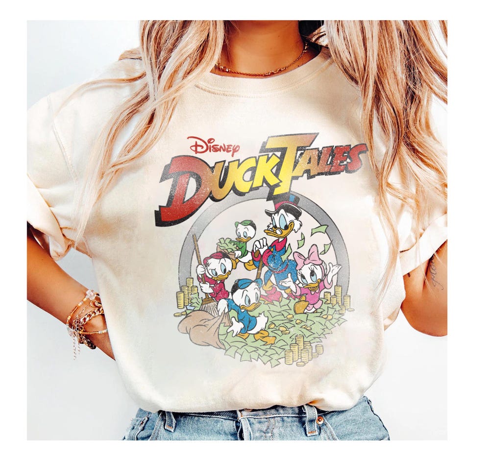 Disney Ducktales Logo All Characters T-Shirt Disneyland Family Matching Shirt, Magic Kingdom Tee, Wdw Epcot Theme Park