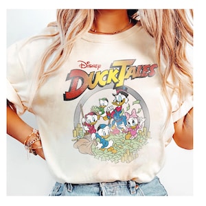 ディズニー ダックテイルズ ロゴ 全キャラクター T シャツ ディズニーランド ファミリー マッチング シャツ、マジック キングダム T シャツ、WDW エプコット テーマ パーク