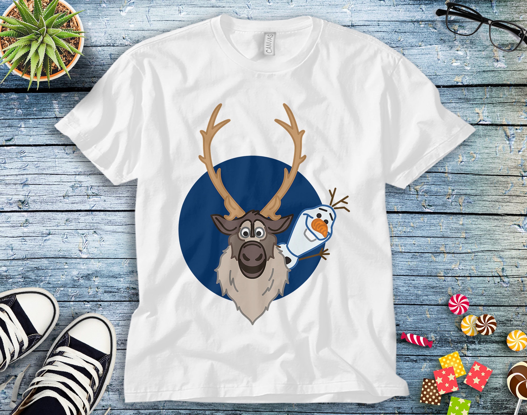 Disney Frozen 2 Olaf und Sven T-Shirt Disney Frozen 2 Olaf und Sven T-Shirt