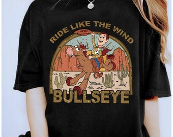 Disney Toy Story Woody and Bullseye Shirt, Retro Toy Story Ride Like Wind Tee, Disneyland WDW Matching Family Shirt, Animal Kingdom Outfits