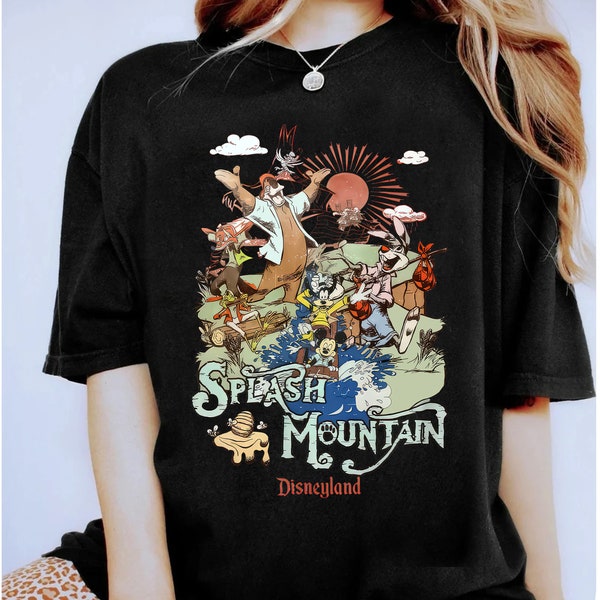 Vintage Disney Splash Mountain Shirt, Retro Disneyland Splash Mountain Shirt, Disney Disneyland Family Matching Shirt, Magic Kingdom Tee