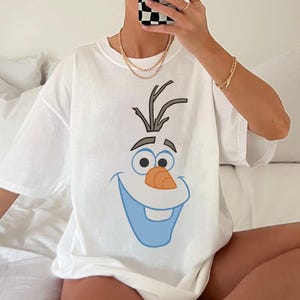 Camiseta de dibujos animados de Olaf de Frozen de Disney, camiseta de Olaf, camiseta familiar a juego de Disneyland, camiseta de Magic Kingdom, parque temático WDW Epcot