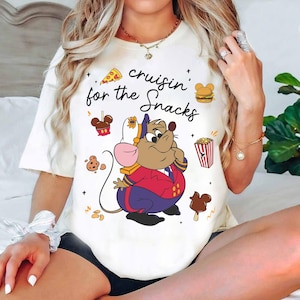 Gus Gus Snacks Disney Cruise Shirt, Disney Cinderella Mouse Gus T-shirt, Cruisin&#39; For The Snack Shirt, Disney Cruise Family Matching Shirts