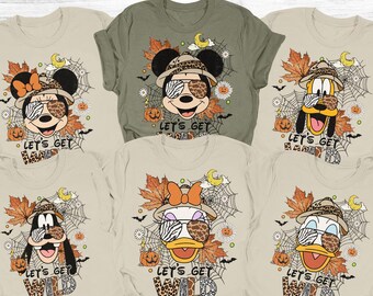 Vintage Disney Animal Kingdom Mickey & Friends Halloween Shirt, Leopard Sunglasses Let's Get Wild Shirt, Disney Halloween Trip Tee