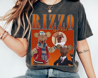 Retro The Muppets Rizzo the Rat Portrait Shirt, Vintage Rizzo Shirt, Funny The Muppets Tee, Disneyland Family Matching Tee, Magic Kingdom