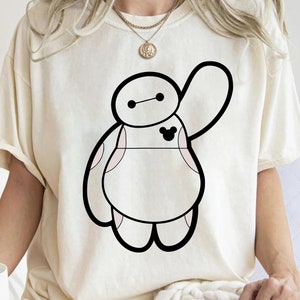 Disney Big Hero 6 Baymax-kostuum Halloween-shirt, Disney Baymax Big Portrait T-shirt, Magic Kingdom, bijpassende familieshirt Disneyland