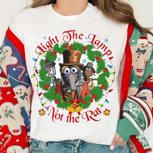 Disney The Muppets Christmas Carol Gonzo And Rizzo Light the Lamp Not the Rat Shirt, Muppets Xmas Lights Shirt, Disneyland Christmas Shirt