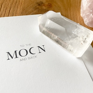 Postkarte To the moon and back l Freundschaftskarte l Liebe l DIN A6