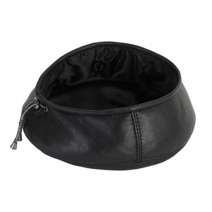 Beret French Leather Tam Hat  - Adjustable Painter Style Cap Paris Fashion Gift For Mothers Day / Friends