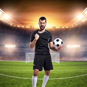 Sport poster template - Football background - Sports backdrop - Keep your football memories